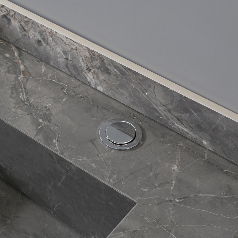 Article de blog : les avantage de la pierre frittée pour une vasque de salle de bain