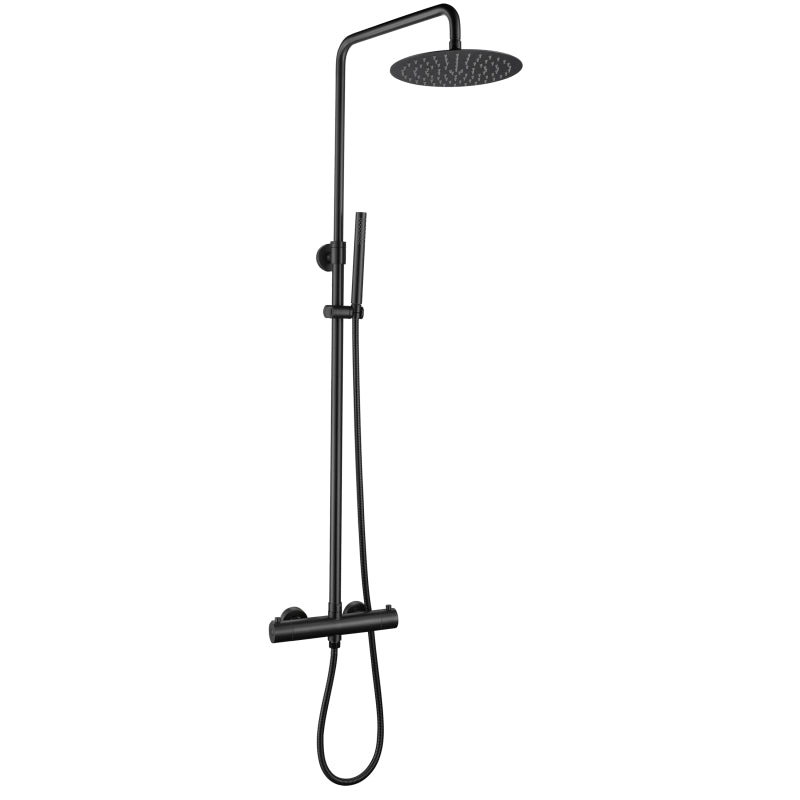 Colonne de douche thermostatique noir mat - Bellegno