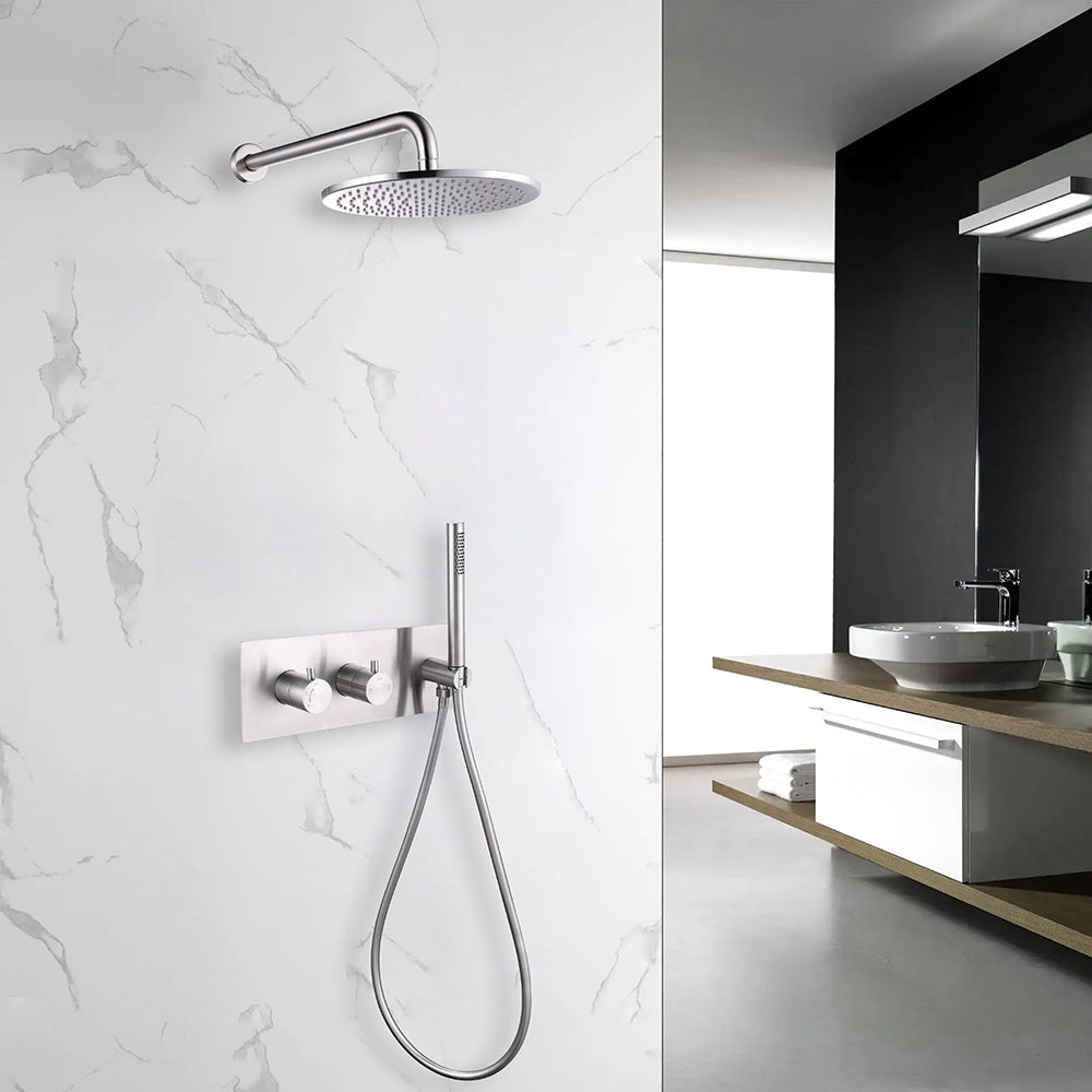 Colonne de douche encastrable dans une salle de bain design - Bellegno