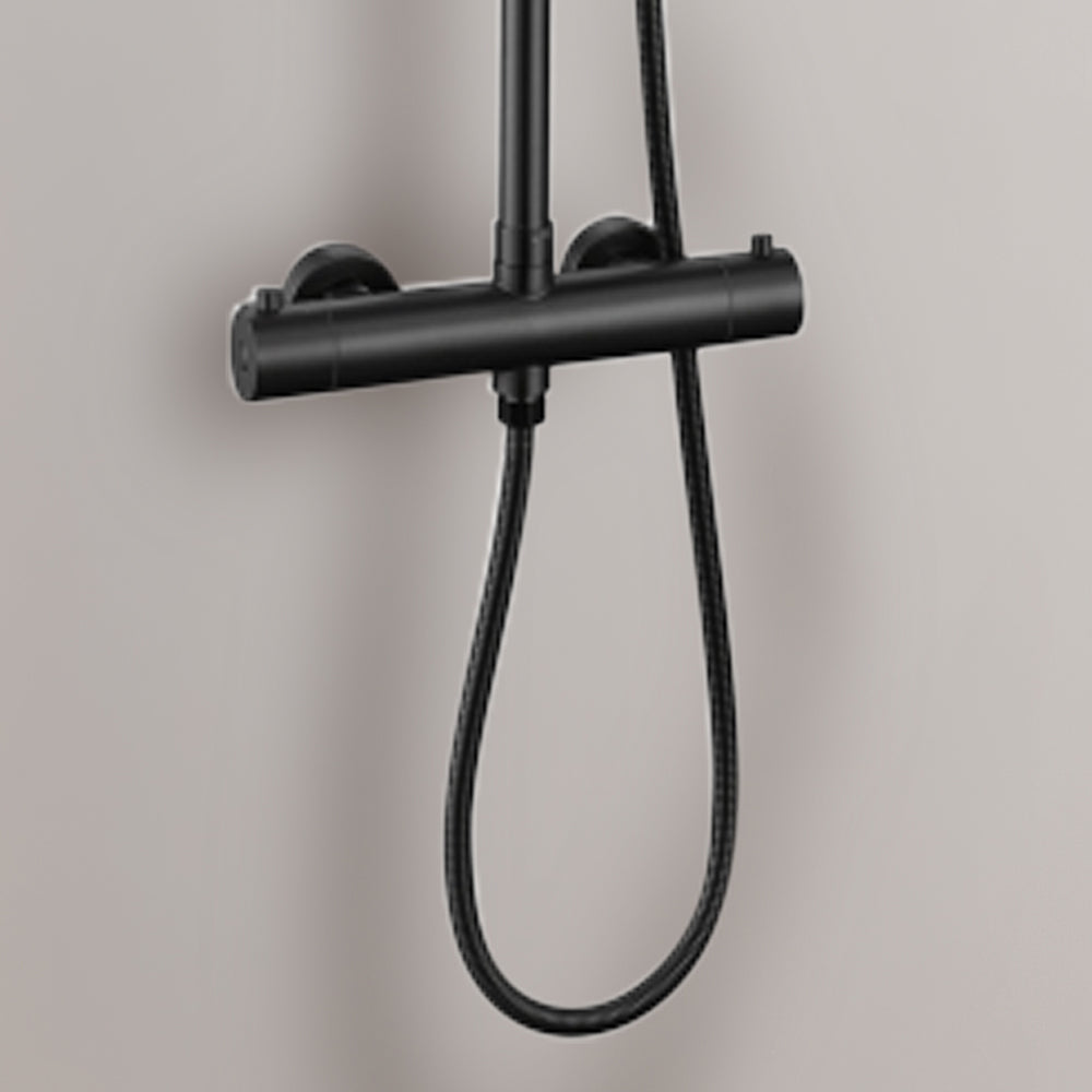 Mitigeur thermostatique colonne de douche noir mat - Bellegno