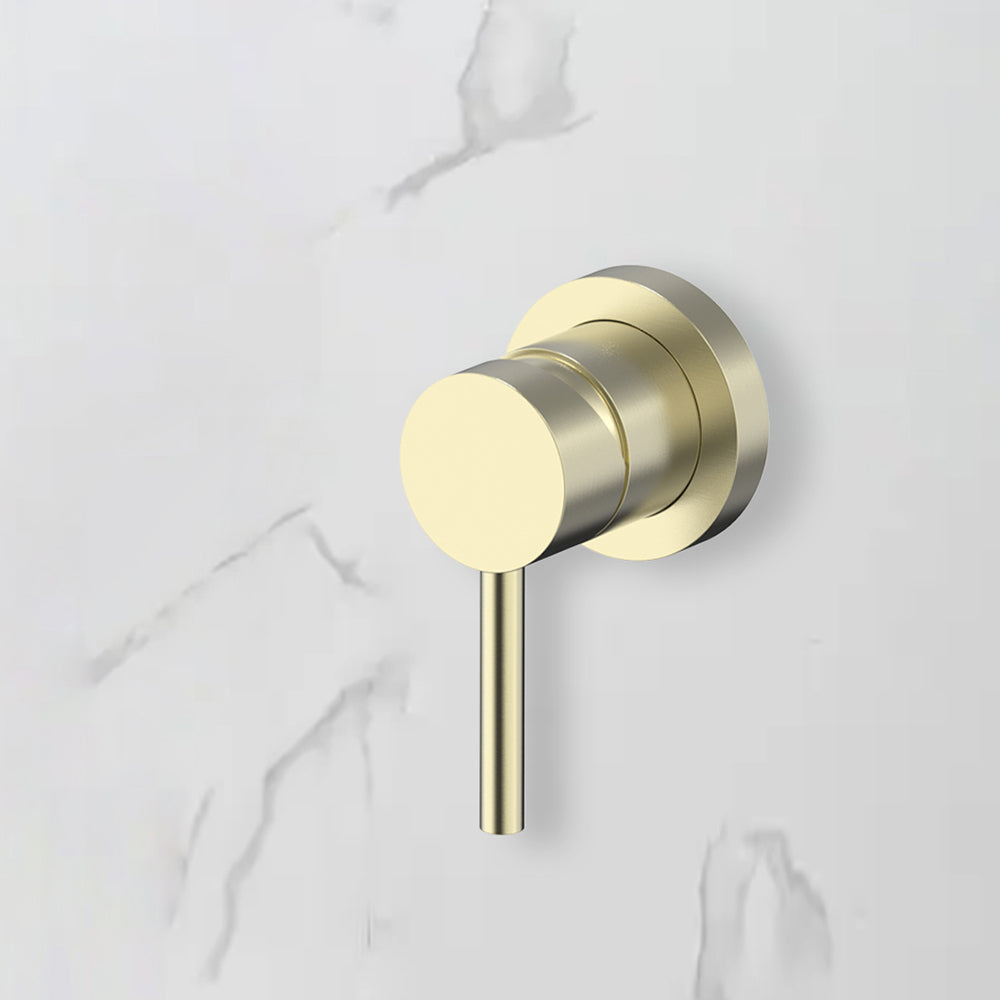Mitigeur thermostatique douche encastrable or brossé - Bellegno