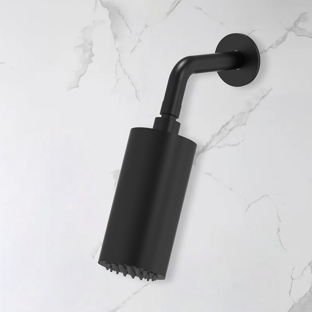 Pommeau de douche mural encastrable noir mat - Bellegno