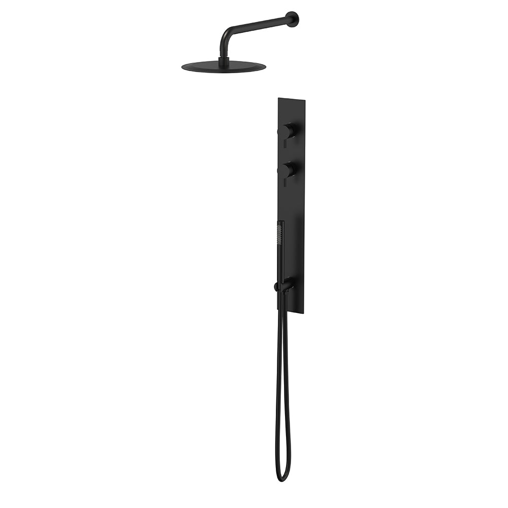 Colonne de douche encastrable noir mat - Bellegno