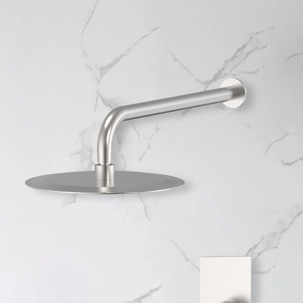 Pommeau de douche encastrable acier brossé - Bellegno