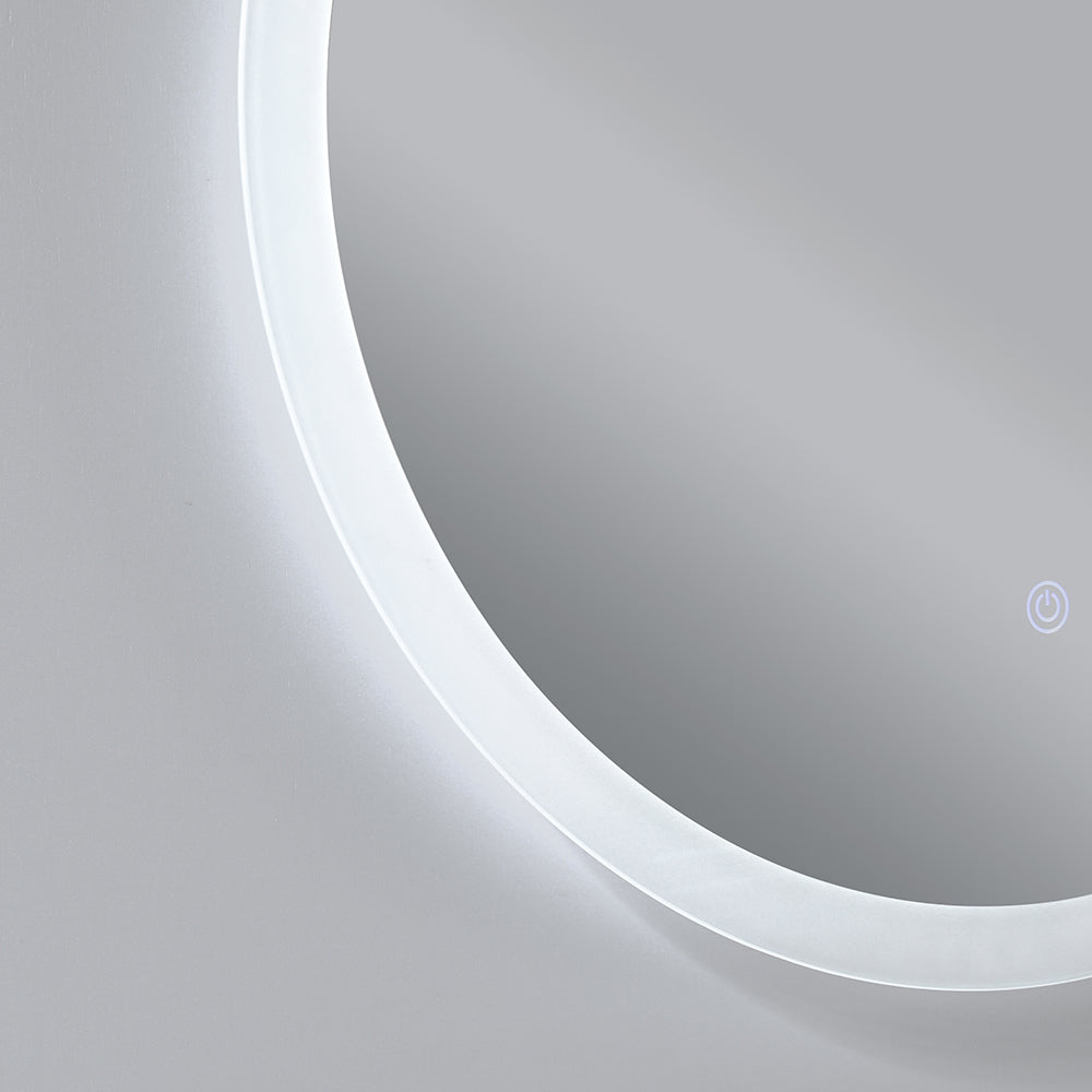 Miroir salle de bain rond avec éclairage LED intégré - Bellegno
