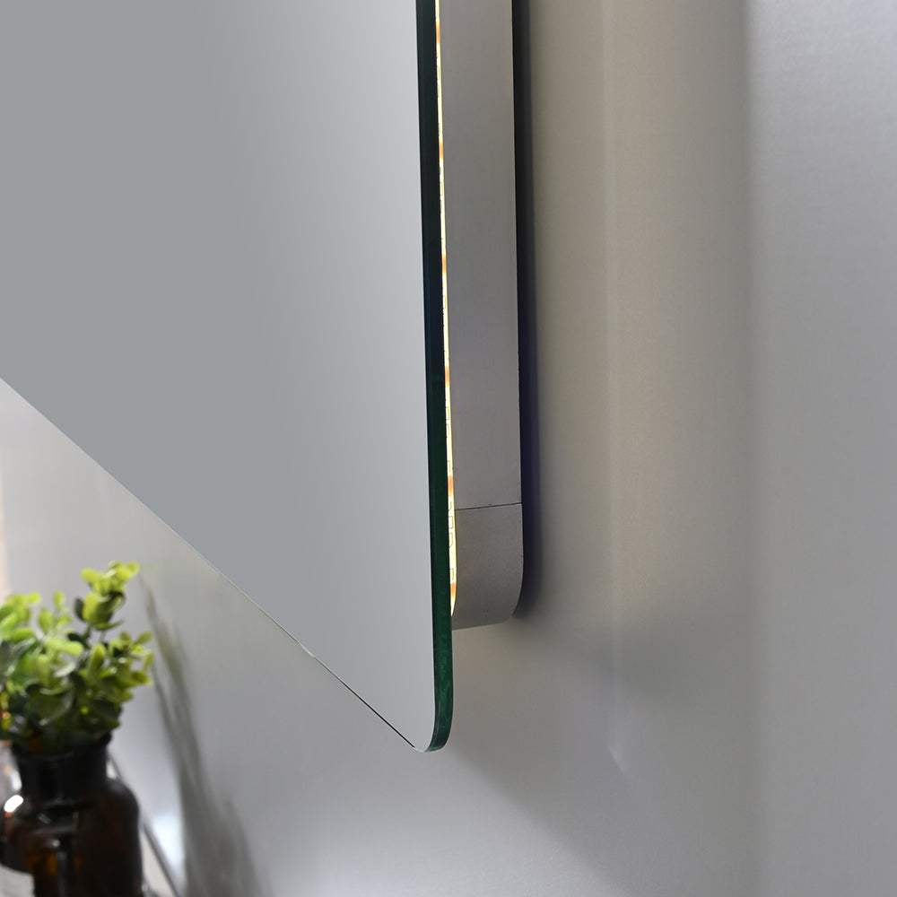 Miroir salle de bain rectangulaire avec éclairage LED - Bellegno
