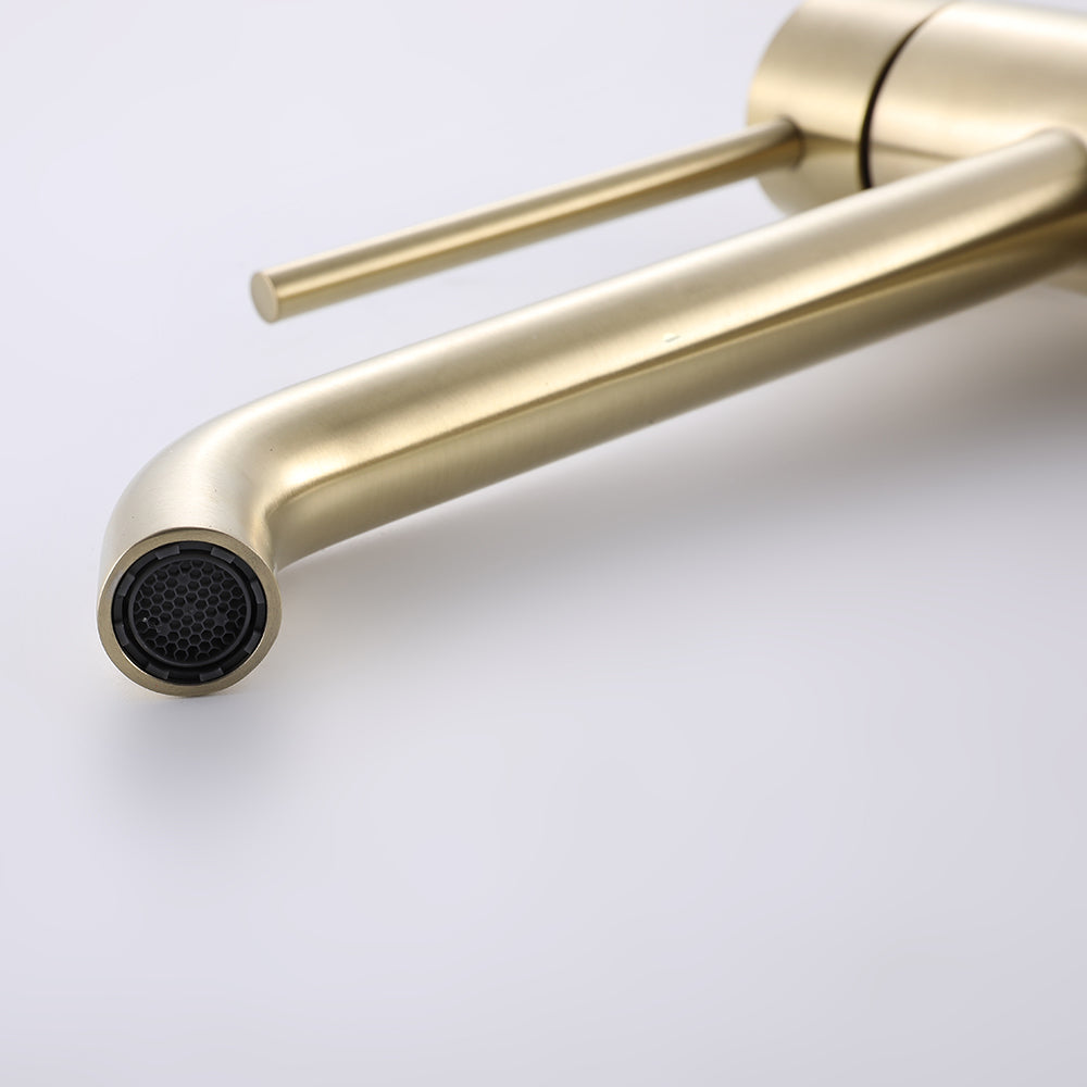 GRAZIOSA thermostatic basin mixer tap brushed gold