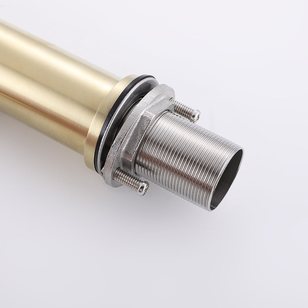PICCOLA brushed gold thermostatic basin mixer tap