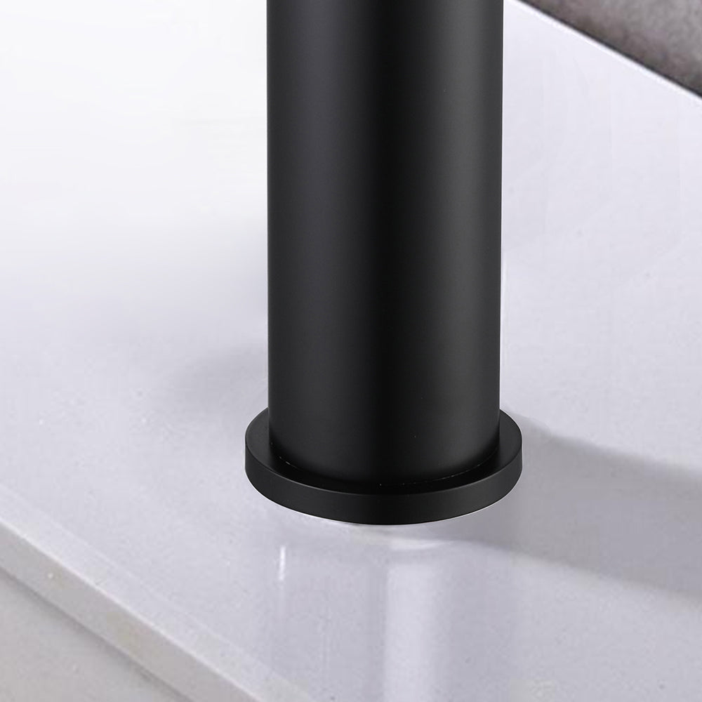 PICCOLA matt black thermostatic basin mixer tap