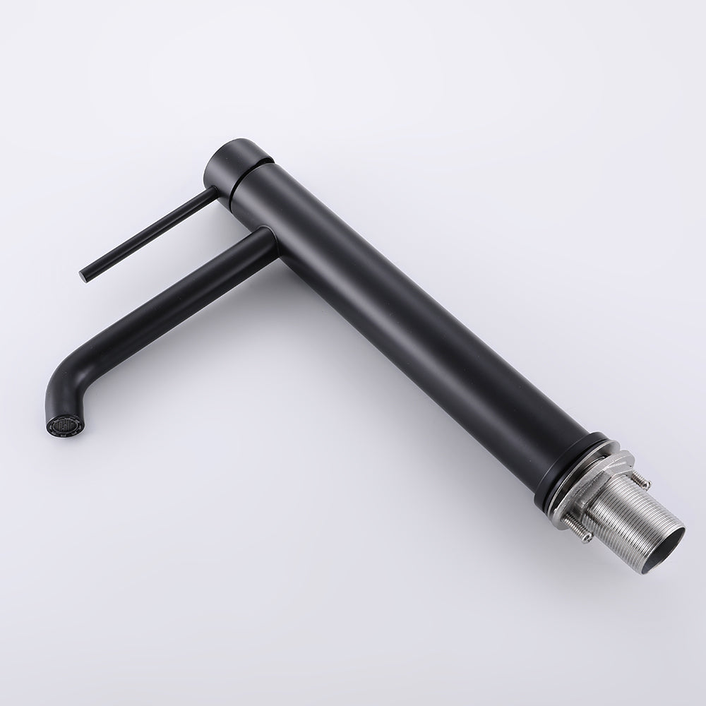 GRAZIOSA matt black thermostatic basin mixer tap