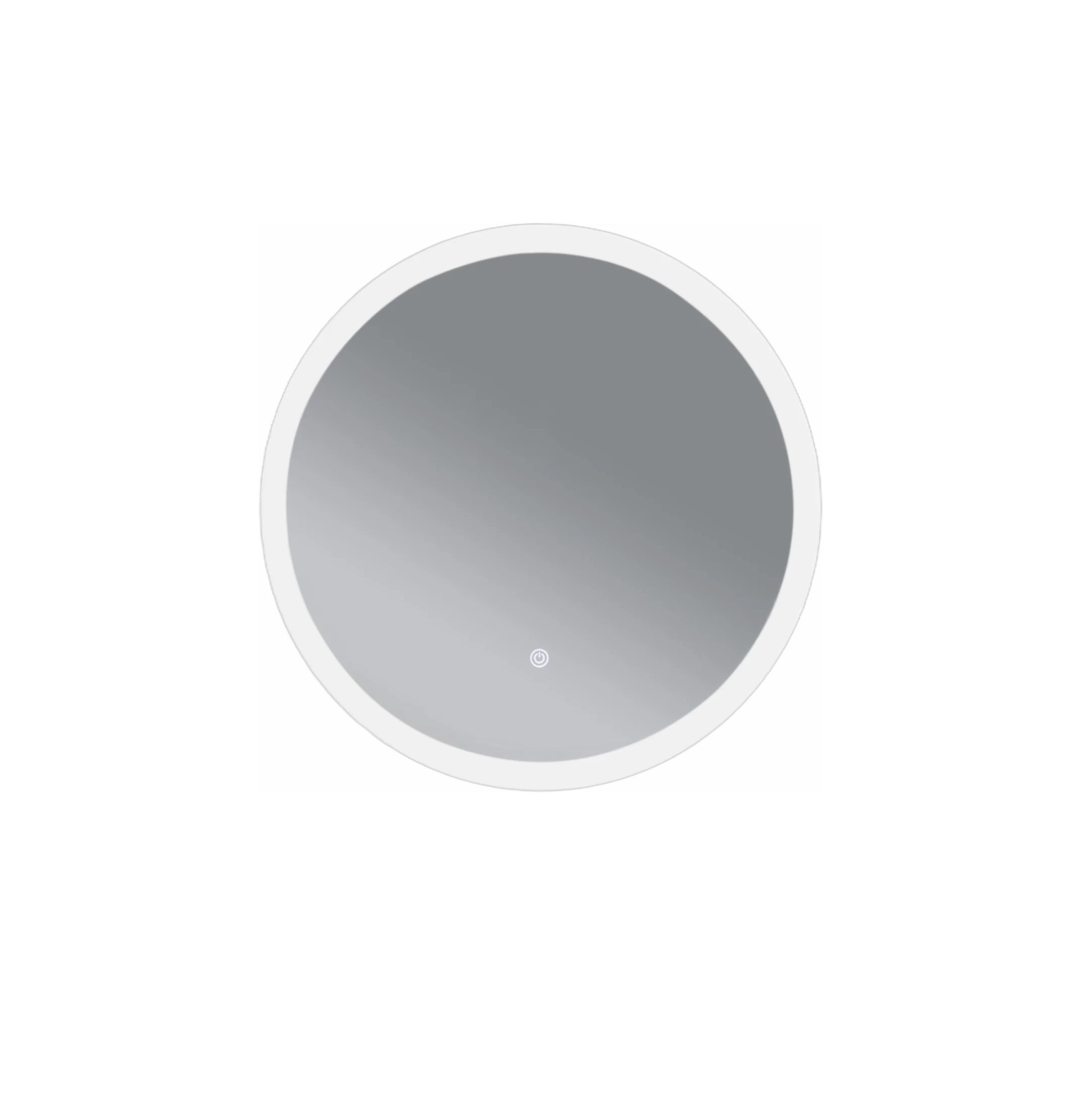 Miroir salle de bain rond 60x60 cm avec éclairage LED