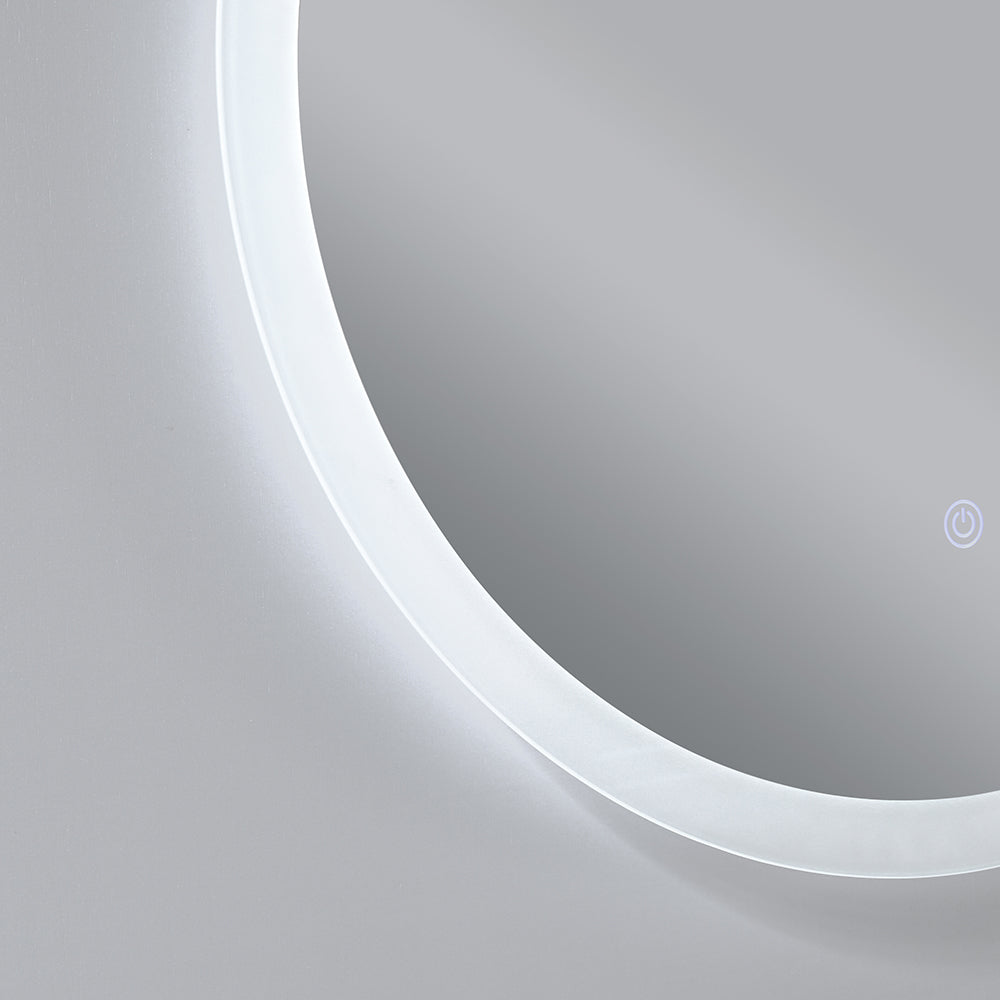 Miroir salle de bain rond avec éclairage LED - Bellegno