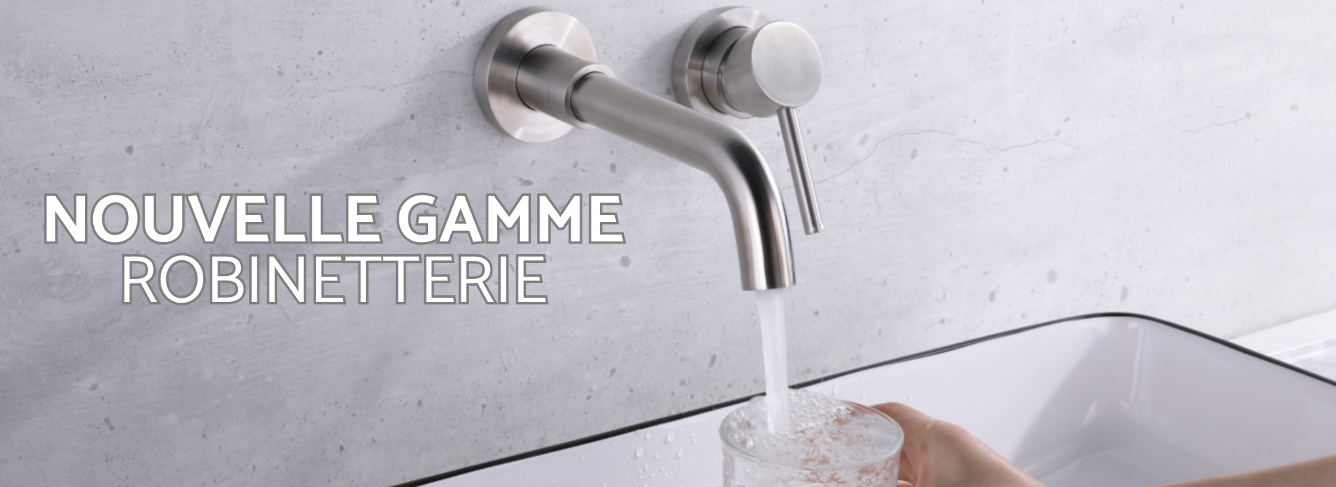 Robinetterie de salle de bain pour lavabo et douche